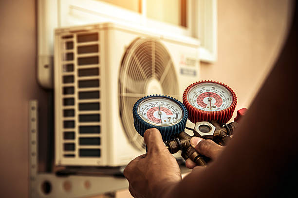Professional Ac Installation technician working in Pineville, PA